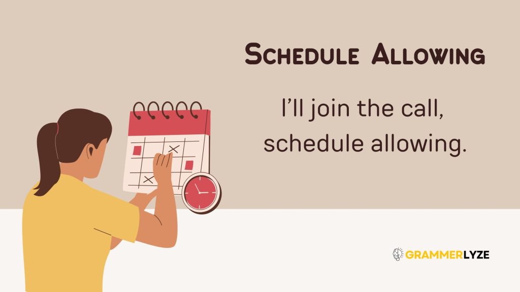 Schedule Allowing